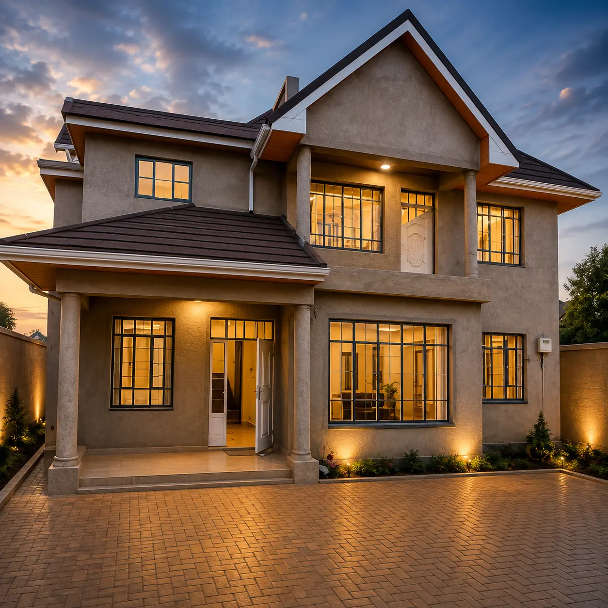 Modern residential construction in Kenya