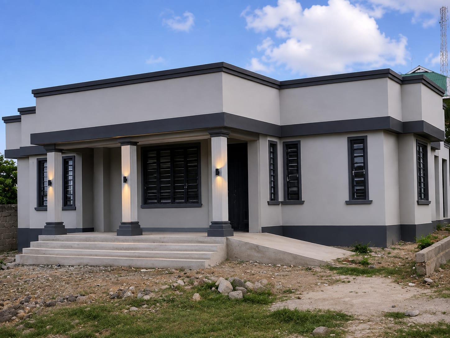 House construction work in Kenya